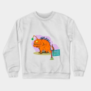 "Cute" Lake Monster Crewneck Sweatshirt